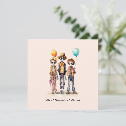 Personalisiertes Niedliches Kid Zombie Halloween ( (Stehend Vorderseite)