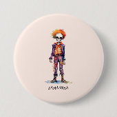 Personalisiertes Niedliches Kid Zombie Halloween ( Button (Vorderseite)