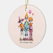 Personalisiertes Niedliches Kid Zombie Halloween ( Keramik Ornament (Links)