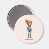Personalisiertes Niedliches Kid Zombie Halloween ( Magnet (Vorderseite/Rückseite)