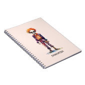 Personalisiertes Niedliches Kid Zombie Halloween ( Notizblock (Rechte Seite)