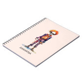 Personalisiertes Niedliches Kid Zombie Halloween ( Notizblock (Linke Seite)