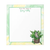 Personalisiertes Niedliches Kitten in Catnip Notizblock (Vorderseite)