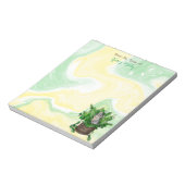 Personalisiertes Niedliches Kitten in Catnip Notizblock (Rotiert)