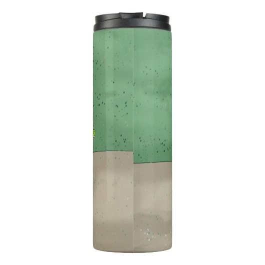 Personalisiertes Niedliches Kitten in Catnip Pot Thermosbecher (Rückseite)