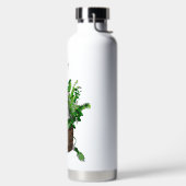 Personalisiertes Niedliches Kitten in Catnip Pot Trinkflasche (links)