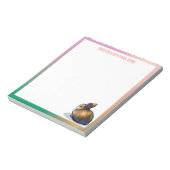 Personalisiertes Niedliches Kleines Bunny Notepad Notizblock (Rotiert)