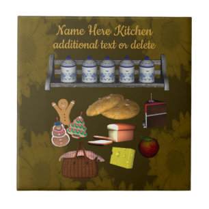 Personalisiertes Niedliches Küchendesign Fliese
