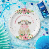 Personalisiertes Niedliches Kuhpapier Pappteller (Party)