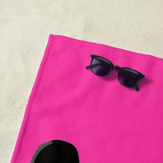 Personalisiertes Niedliches Lächeln der Panda-Bäre Strandtuch (Beispiel)