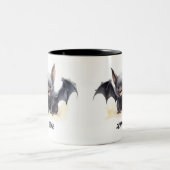 Personalisiertes Niedliches Lächeln Zweifarbige Tasse (Mittel)