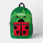 Personalisiertes Niedliches Lady Bug Backpack Bedruckter Rucksack (Vorderseite)