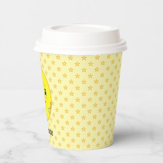 Personalisiertes Niedliches Lemon- und Star-Muster Pappbecher (Links)