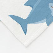 Personalisiertes Niedliches Litschhai Fleece Blank (Ecke)