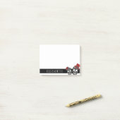 Personalisiertes Niedliches Mexican Sugar Skull Ha Post-it Klebezettel (Auf Schreibtisch)