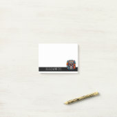 Personalisiertes Niedliches Mexican Sugar Skull Ha Post-it Klebezettel (Auf Schreibtisch)