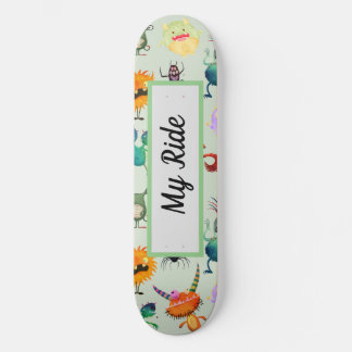 Personalisiertes Niedliches Monsterdesign für Jung Skateboard