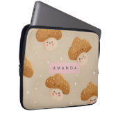 Personalisiertes Niedliches Muster eines Pilzes Laptopschutzhülle (Vorne Rechts)