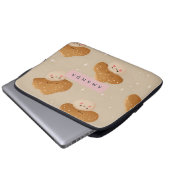 Personalisiertes Niedliches Muster eines Pilzes Laptopschutzhülle (Vorne Knopf)