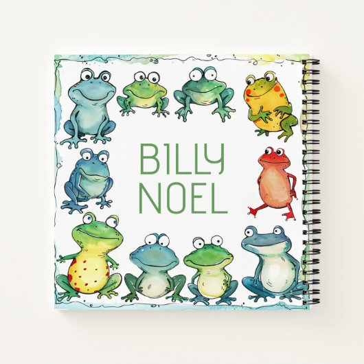 Personalisiertes niedliches Notizbuch (Rückseite)