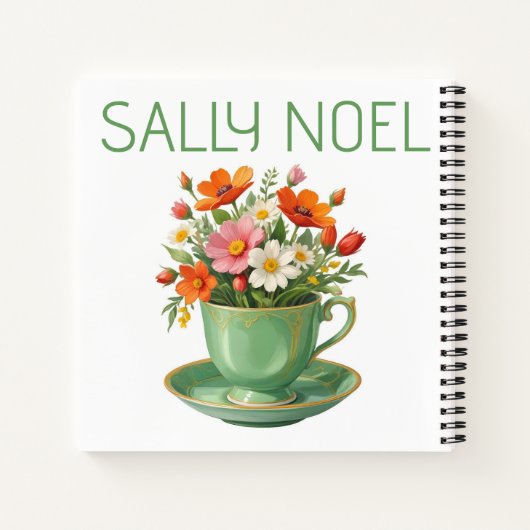 Personalisiertes niedliches Notizbuch (Rückseite)