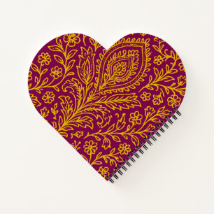 Personalisiertes Niedliches Paisley Floral Print N Notizblock
