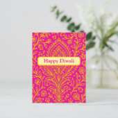 Personalisiertes Niedliches Paisley Floral Print N Postkarte (Stehend Vorderseite)