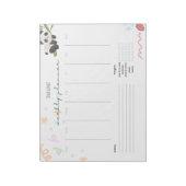 Personalisiertes niedliches Panda Weekekly Planner Notizblock (Rotiert)