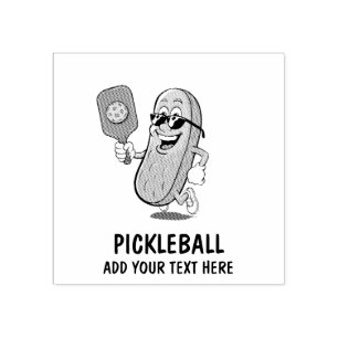 Personalisiertes Niedliches Picknick Pickleball Fu Gummistempel