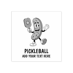 Personalisiertes Niedliches Picknick Pickleball Fu Gummistempel