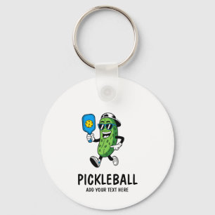 Personalisiertes Niedliches Picknick Pickleball Fu Schlüsselanhänger
