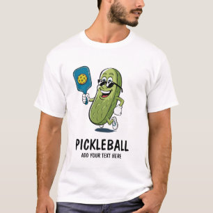 Personalisiertes Niedliches Picknick Pickleball Fu T-Shirt