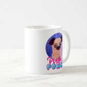Personalisiertes Niedliches Pink Blue Plushie Powe Kaffeetasse (VorderseiteRechts)