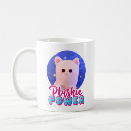 Personalisiertes Niedliches Pink Blue Plushie Powe Kaffeetasse