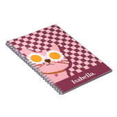 Personalisiertes Niedliches Pink SpiralNotebook Notizblock (Rechte Seite)