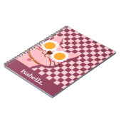 Personalisiertes Niedliches Pink SpiralNotebook Notizblock (Linke Seite)