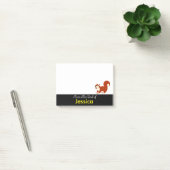 Personalisiertes niedliches Quadrat mit Eichel Post-it Klebezettel (Büro)