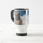 Personalisiertes Niedliches Quokka am Strand Austr Reisebecher (Vorderseite Links)