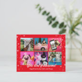 Personalisiertes Niedliches Red Stylish Hearts Fot Postkarte (Stehend Vorderseite)