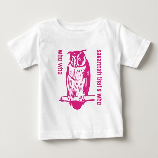 Personalisiertes Niedliches Rosa, das T - Shirt be (Vorderseite)