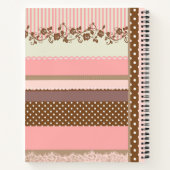 Personalisiertes niedliches Rosa-Polka-Dots-Rezept Notizblock (Rückseite)