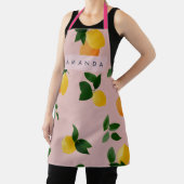 Personalisiertes Niedliches Rosa Zitronenfrüchte O Schürze (InSitu)
