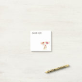 Personalisiertes Niedliches Schaf/Lila Lamm Post-it Klebezettel (Auf Schreibtisch)