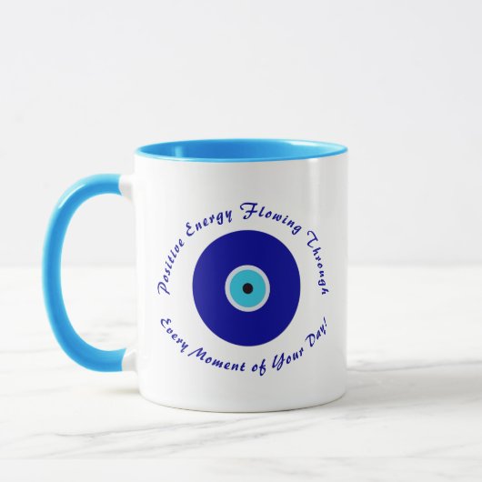 Personalisiertes, Niedliches Schutzlicht Blaues Au Tasse (Links)