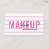 Personalisiertes Niedliches Schwarz/Rosa Visitenkarte (Vorderseite)