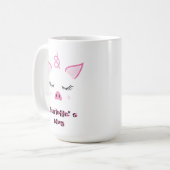 Personalisiertes Niedliches Schwein Kaffeetasse (Vorderseite Links)
