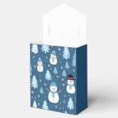 Personalisiertes niedliches Snowman-Muster Geschenkschachtel (Geöffnet)