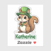 Personalisiertes Niedliches St. Patrick's Day Eich Aufkleber (Blatt)