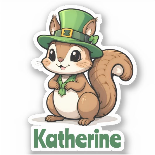 Personalisiertes Niedliches St. Patrick's Day Eich Aufkleber (Vorderseite)