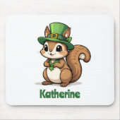 Personalisiertes Niedliches St. Patrick's Day Eich Mousepad (Vorne)